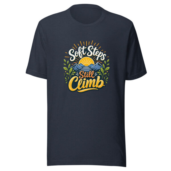 Soft Steps Still Climb Graphic Tee mockup 7 Soft Steps Still Climb Graphic Tee mockup 7