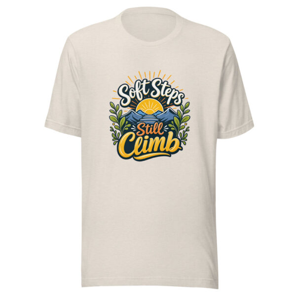 Soft Steps Still Climb Graphic Tee mockup 8 Soft Steps Still Climb Graphic Tee mockup 8