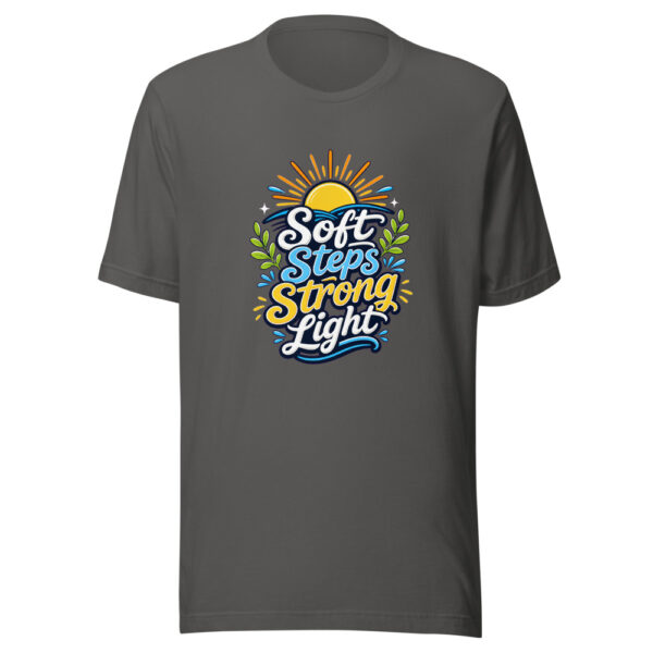 Soft Steps Strong Light Graphic Tee mockup 5 Soft Steps Strong Light Graphic Tee mockup 5
