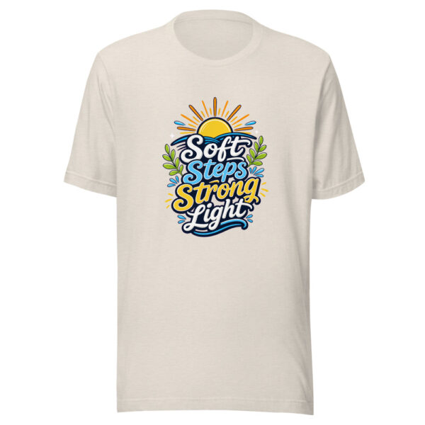 Soft Steps Strong Light Graphic Tee mockup 8 Soft Steps Strong Light Graphic Tee mockup 8