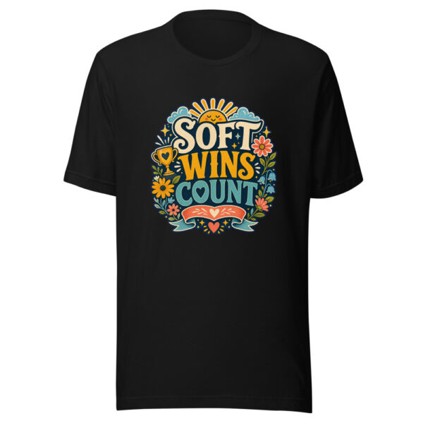 Soft Wins Count Heartbeat-20260613-inspirational-codex Graphic Tee mockup 1 Soft Wins Count Heartbeat-20260613-inspirational-codex Graphic Tee front view