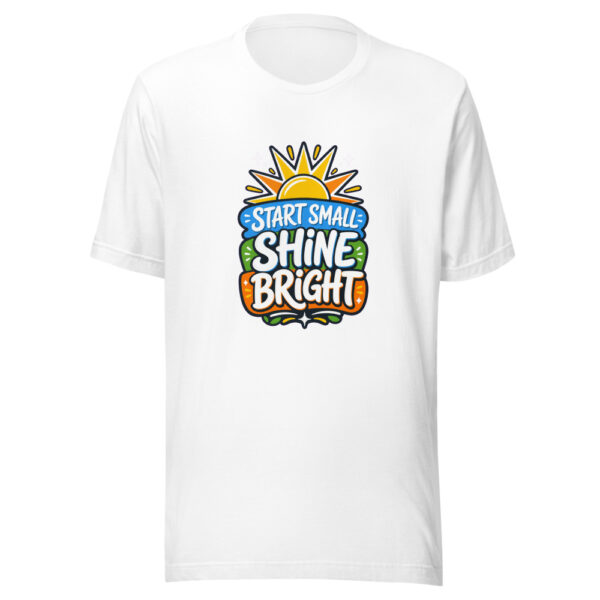 Start Small Shine Bright Graphic Tee mockup 5 Start Small Shine Bright Graphic Tee mockup 5