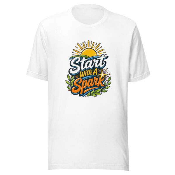 Start With A Spark Graphic Tee mockup 2 Start With A Spark Graphic Tee mockup 2
