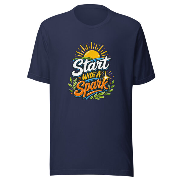 Start With A Spark Graphic Tee mockup 3 Start With A Spark Graphic Tee mockup 3