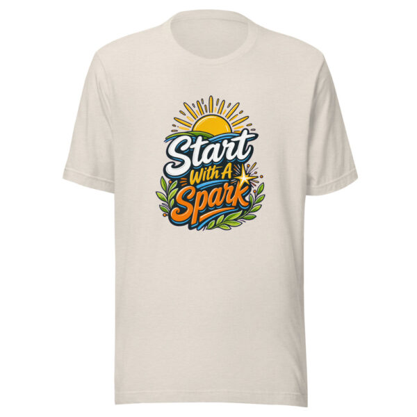 Start With A Spark Graphic Tee mockup 8 Start With A Spark Graphic Tee mockup 8