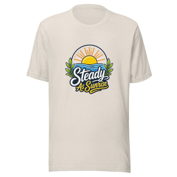 Steady As Sunrise Graphic Tee mockup 8