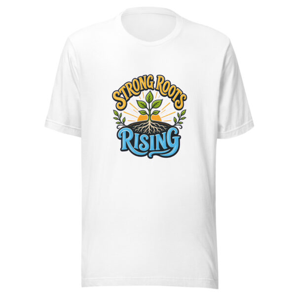 Strong Roots Rising Graphic Tee mockup 8 Strong Roots Rising Graphic Tee mockup 8