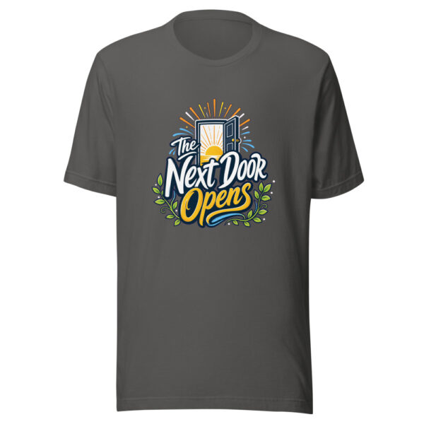 the-next-door-opens-evergreen-shirt-design-manual-the-next-door-opens-ev-mockup-3 The Next Door Opens Graphic Tee