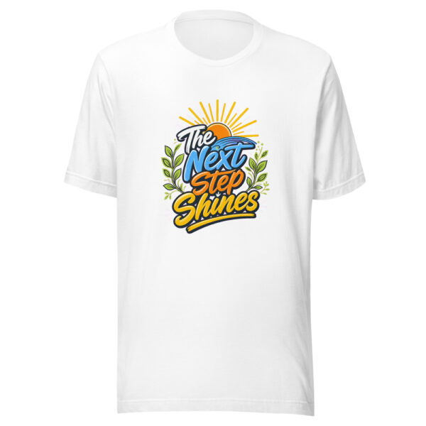 The Next Step Shines Graphic Tee mockup 2