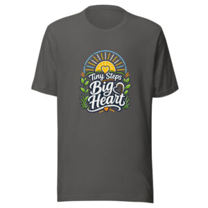 Tiny Steps Big Heart Graphic Tee front view