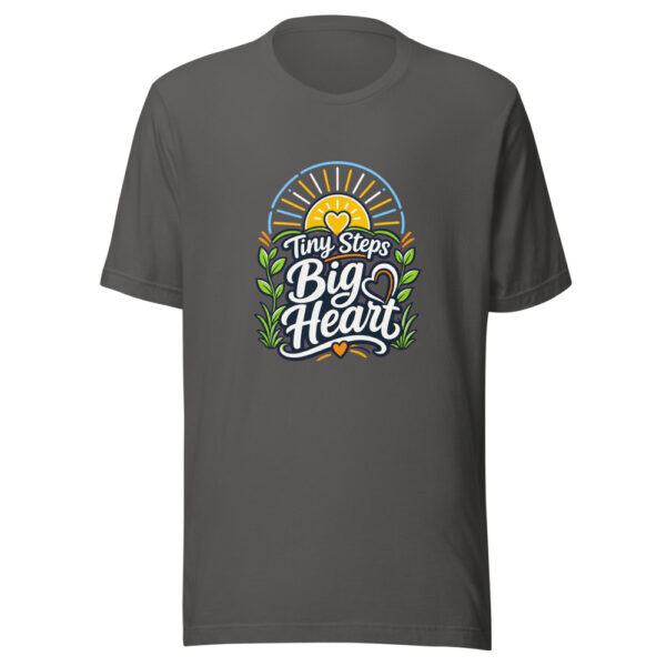 Tiny Steps Big Heart Graphic Tee front view