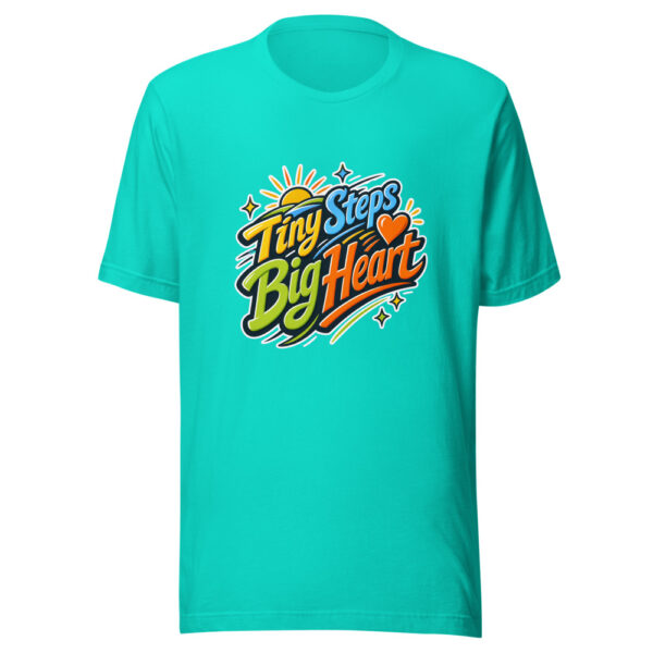 Tiny Steps Big Heart Graphic Tee mockup 6 Tiny Steps Big Heart Graphic Tee mockup 6