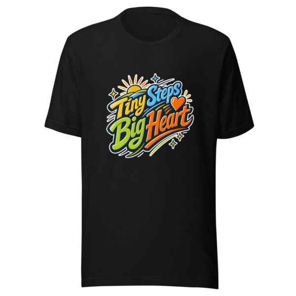 Tiny Steps Big Heart Graphic Tee mockup 7 Tiny Steps Big Heart Graphic Tee mockup 7