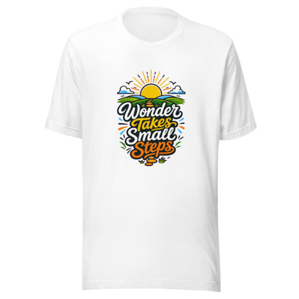 Wonder Takes Small Steps Graphic Tee mockup 3