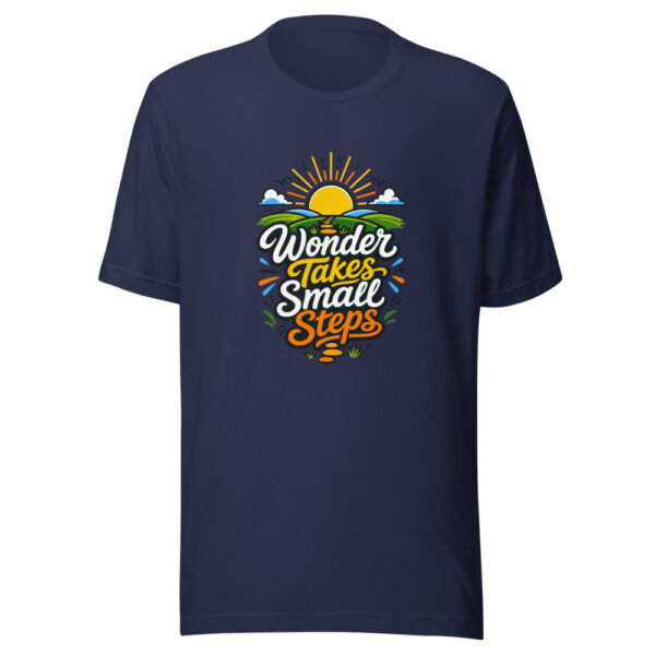 Wonder Takes Small Steps Graphic Tee mockup 4