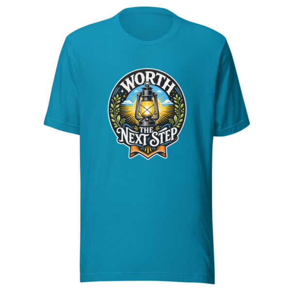Worth The Next Step Graphic Tee mockup 2 Worth The Next Step Graphic Tee mockup 2