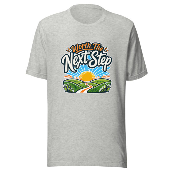 Worth The Next Step Graphic Tee mockup 5 Worth The Next Step Graphic Tee mockup 5