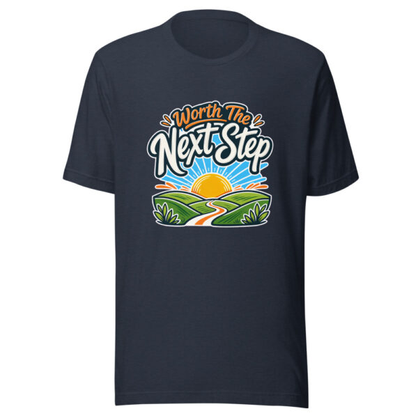 Worth The Next Step Graphic Tee mockup 7 Worth The Next Step Graphic Tee mockup 7