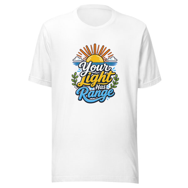 Your Light Has Range Graphic Tee mockup 2 Your Light Has Range Graphic Tee mockup 2