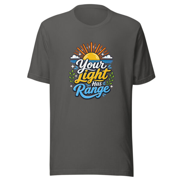 Your Light Has Range Graphic Tee mockup 4 Your Light Has Range Graphic Tee mockup 4