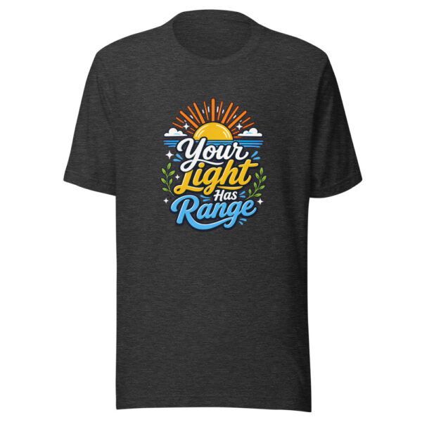 Your Light Has Range Graphic Tee mockup 6 Your Light Has Range Graphic Tee mockup 6