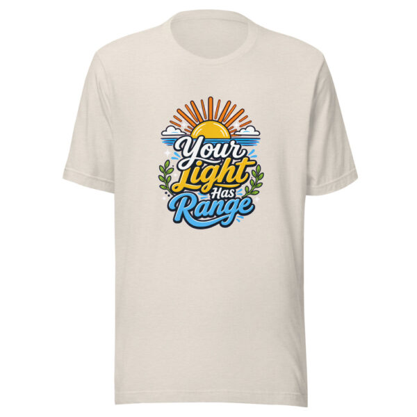 Your Light Has Range Graphic Tee mockup 8 Your Light Has Range Graphic Tee mockup 8