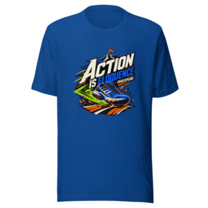 Action Is Eloquence - Shakespeare Graphic Tee front view