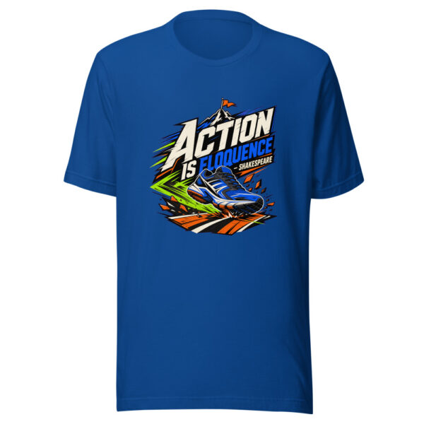 Action Is Eloquence - Shakespeare Graphic Tee front view