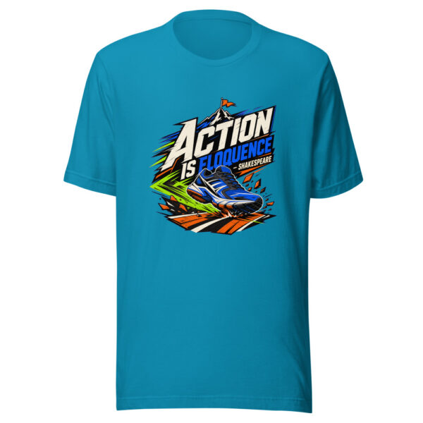 Action Is Eloquence - Shakespeare Graphic Tee mockup 2