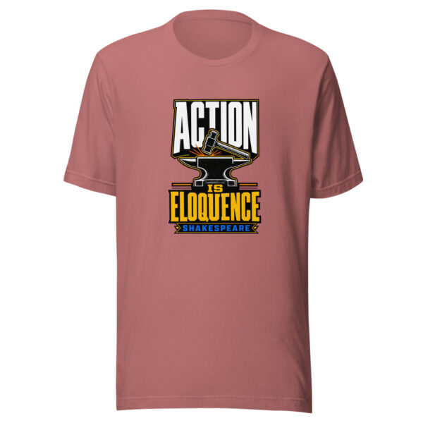 Action Is Eloquence - Shakespeare Graphic Tee mockup 21 Action Is Eloquence - Shakespeare Graphic Tee mockup 21