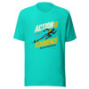 Action Is Eloquence - William Shakespeare Historic-kinetic-quote Graphic Tee mockup 1 Action Is Eloquence - William Shakespeare Historic-kinetic-quote Graphic Tee front view