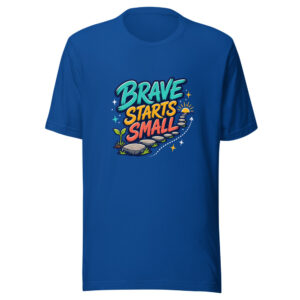 BRAVE STARTS SMALL Heartbeat-20260622-codex-fallback Graphic Tee mockup 1 BRAVE STARTS SMALL Heartbeat-20260622-codex-fallback Graphic Tee front view