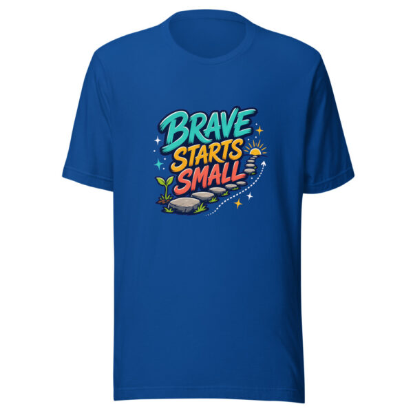 BRAVE STARTS SMALL Heartbeat-20260622-codex-fallback Graphic Tee mockup 1 BRAVE STARTS SMALL Heartbeat-20260622-codex-fallback Graphic Tee front view