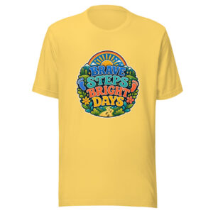 BRAVE STEPS BRIGHT DAYS Heartbeat-20260622-codex-fallback Graphic Tee mockup 1 BRAVE STEPS BRIGHT DAYS Heartbeat-20260622-codex-fallback Graphic Tee front view