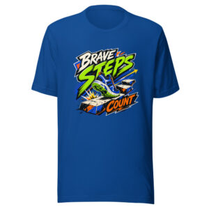 Brave Steps Count Graphic Tee mockup 1 Brave Steps Count Graphic Tee front view