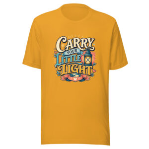 CARRY YOUR LITTLE LIGHT Heartbeat-20260621-codex-fallback Graphic Tee mockup 1 CARRY YOUR LITTLE LIGHT Heartbeat-20260621-codex-fallback Graphic Tee front view