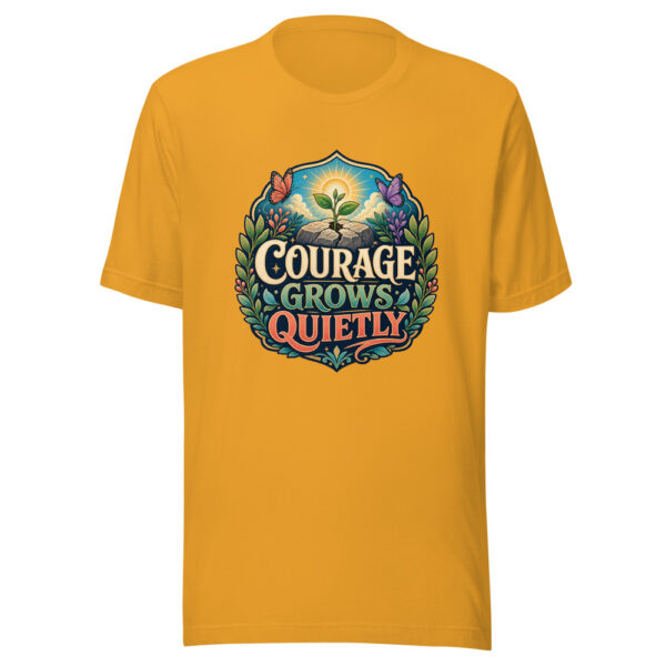 COURAGE GROWS QUIETLY Heartbeat-20260624-codex-fallback Graphic Tee mockup 3 COURAGE GROWS QUIETLY Heartbeat-20260624-codex-fallback Graphic Tee mockup 3