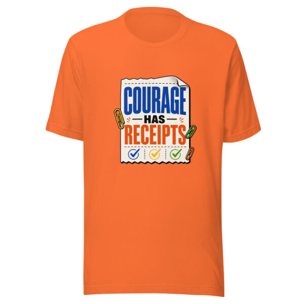 Courage Has Receipts Heartbeat-20260629T062649Z Graphic Tee mockup 1 Courage Has Receipts Heartbeat-20260629T062649Z Graphic Tee front view