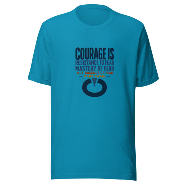 Courage Is Resistance To Fear — Mark Twain Historic-courage-quote Graphic Tee mockup 2 Courage Is Resistance To Fear — Mark Twain Historic-courage-quote Graphic Tee mockup 2