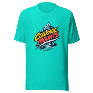 Courage Mounts - Shakespeare Graphic Tee front view