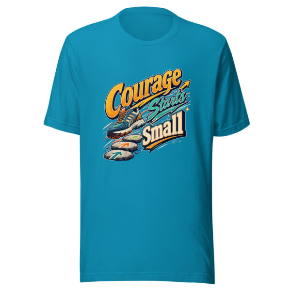 Courage Starts Small Graphic Tee mockup 1 Courage Starts Small Graphic Tee front view