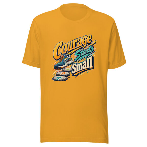 Courage Starts Small Graphic Tee mockup 2 Courage Starts Small Graphic Tee mockup 2