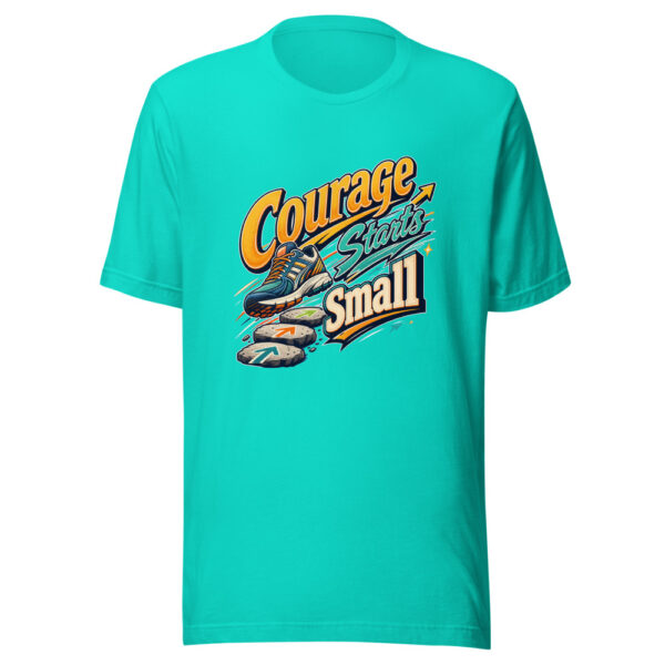 Courage Starts Small Graphic Tee mockup 3 Courage Starts Small Graphic Tee mockup 3