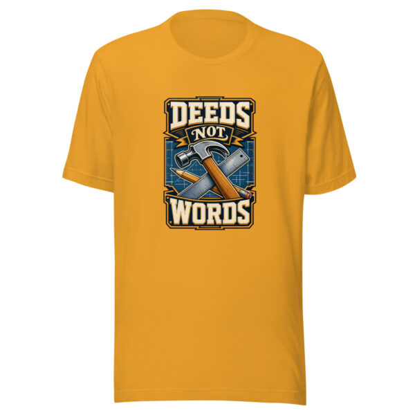 Deeds Not Words Graphic Tee mockup 1 Deeds Not Words Graphic Tee front view