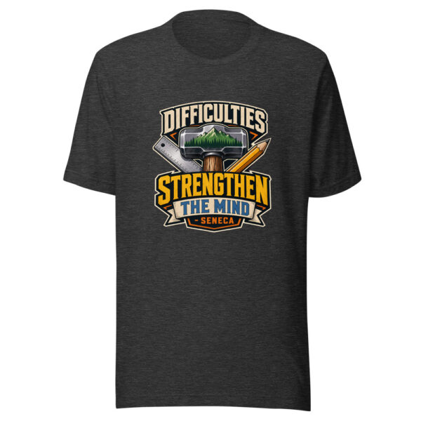 Difficulties Strengthen The Mind - Seneca Graphic Tee mockup 12