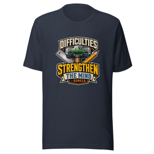Difficulties Strengthen The Mind - Seneca Graphic Tee mockup 13