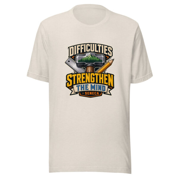 Difficulties Strengthen The Mind - Seneca Graphic Tee mockup 14