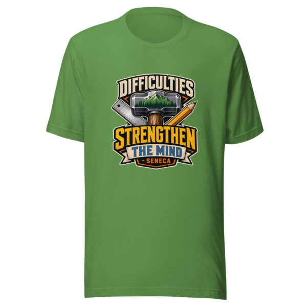 Difficulties Strengthen The Mind - Seneca Graphic Tee mockup 17