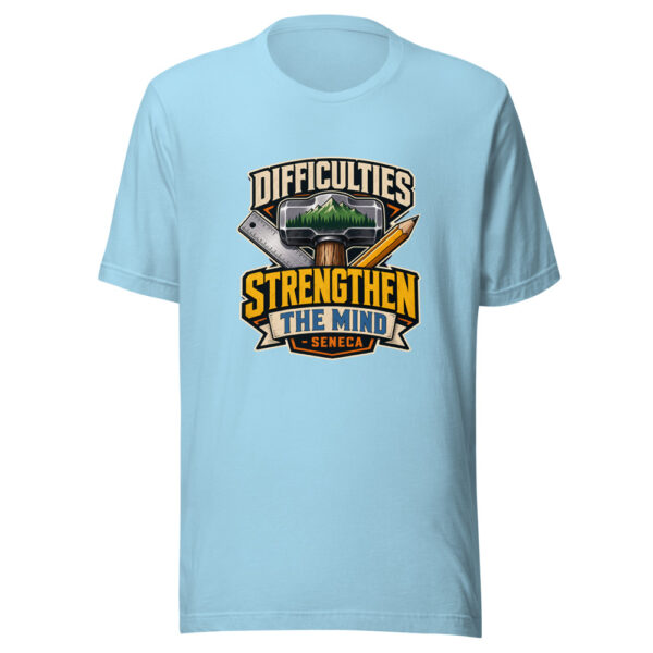 Difficulties Strengthen The Mind - Seneca Graphic Tee mockup 18