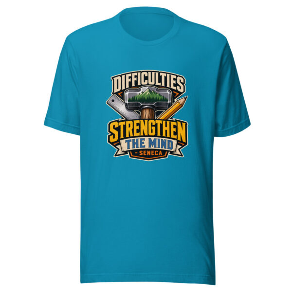 Difficulties Strengthen The Mind - Seneca Graphic Tee mockup 2